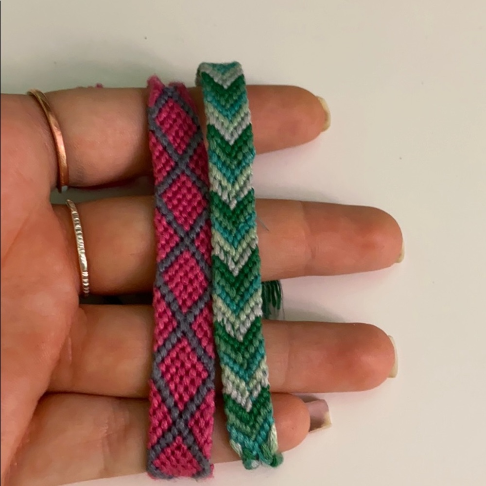 2 handmade bracelets